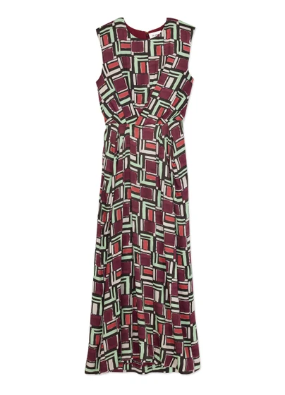 Painted Geo Print Dress